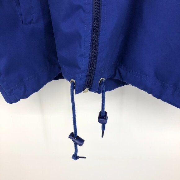 VINTAGE 1980s cobalt blue printed windbreaker jacket by Shamrock unisex XL - Picture 9 of 16